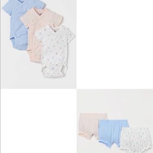 3 sets of bodysuit & bloomers